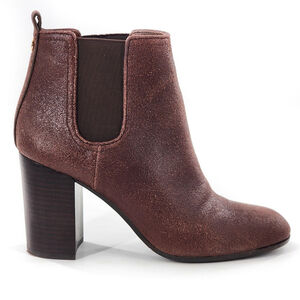 Tory Burch Rich Brown Ankle Booties